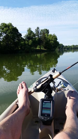 Great day on the lake in my kayak!