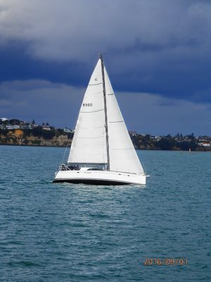 Yacht in Auckland Harbour