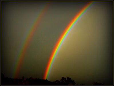 Twin Rainbows Twice 3 Days Apart.
