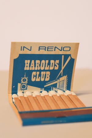 Vintage Harold's Club Casino matchbook.