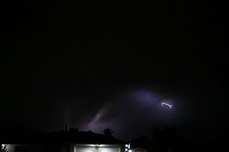 Lightning in the distance
