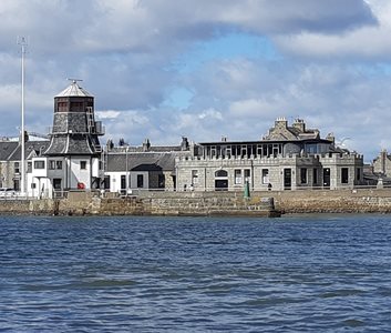 Round tower, old harbour masters building