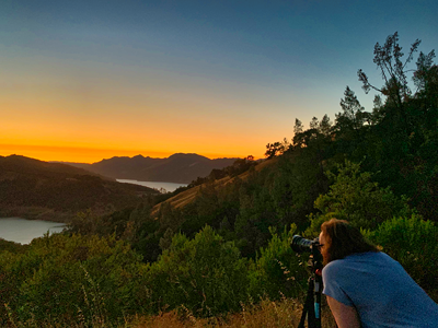 Photographer Sunset Lake