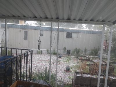 Hailstones are us. This is the weather we had this week, and now we have we...