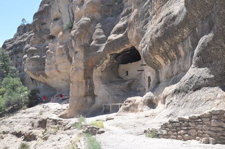 Indian Cliffs Caves where the indigenous Natives lived, New Mexico, USA
