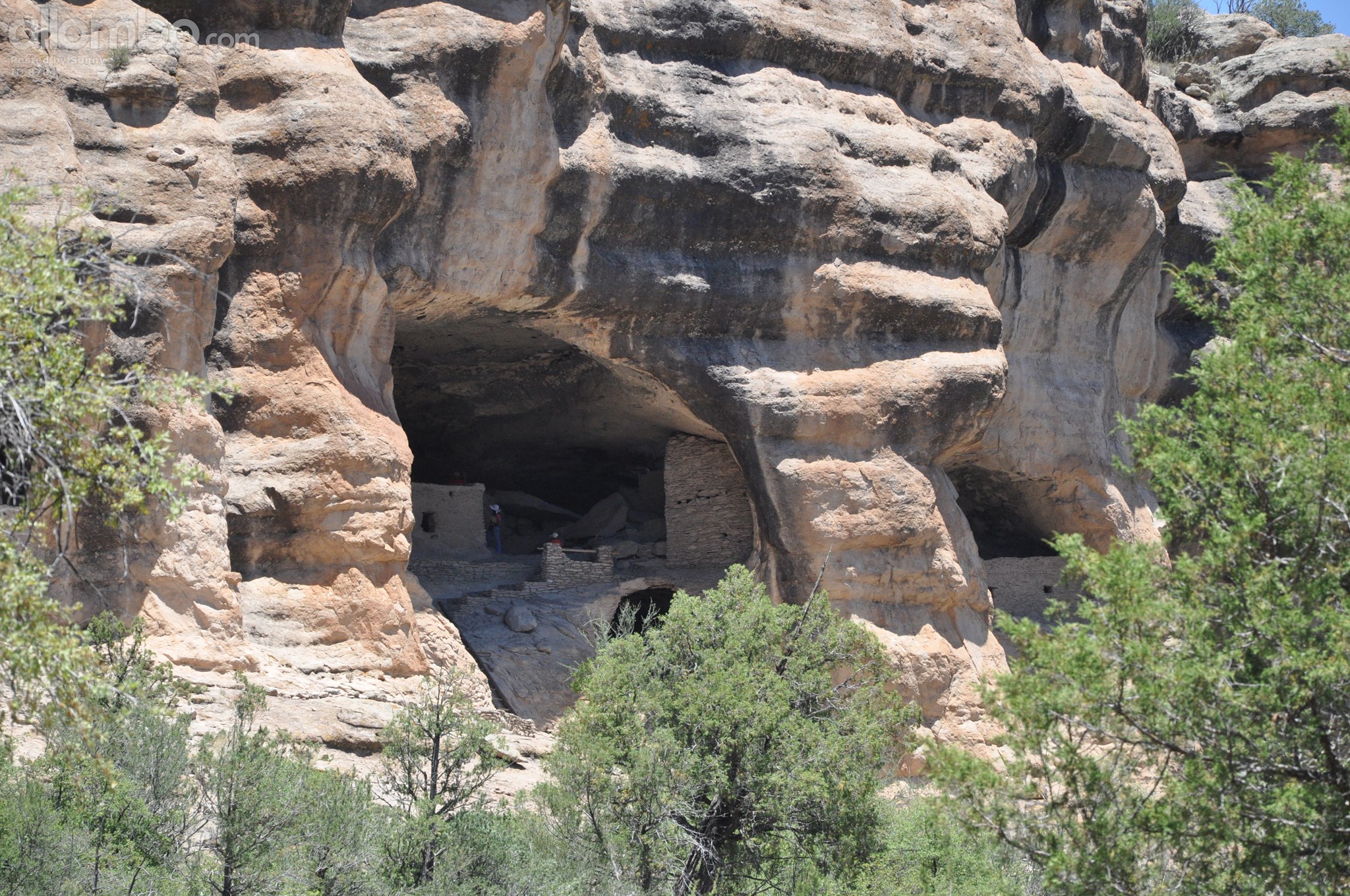 Indian Cliffs Caves where the indigenous Natives lived, New Mexico, USA