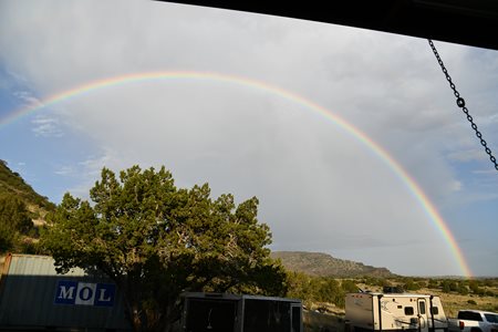 Complete rainbow at camp