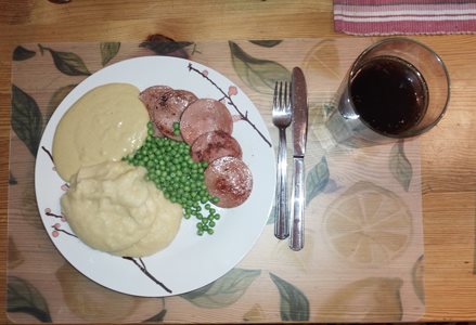 First attempt of mustard sauce, not bad...