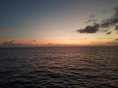 Pretty sunset at sea