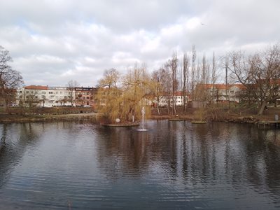 Pond in center of Landskrona