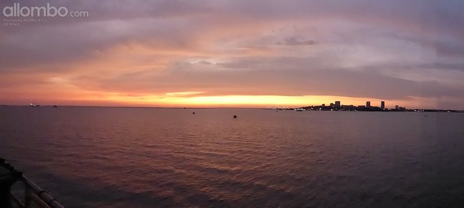 Darwin skyline at sunset
