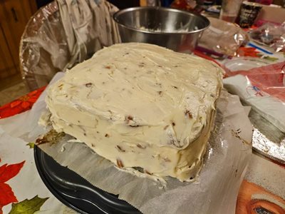 Carrot cake I made from scratch a few weeks ago. First time I made it, was ...