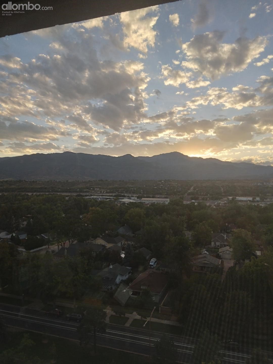 Evening in Colorado Springs.