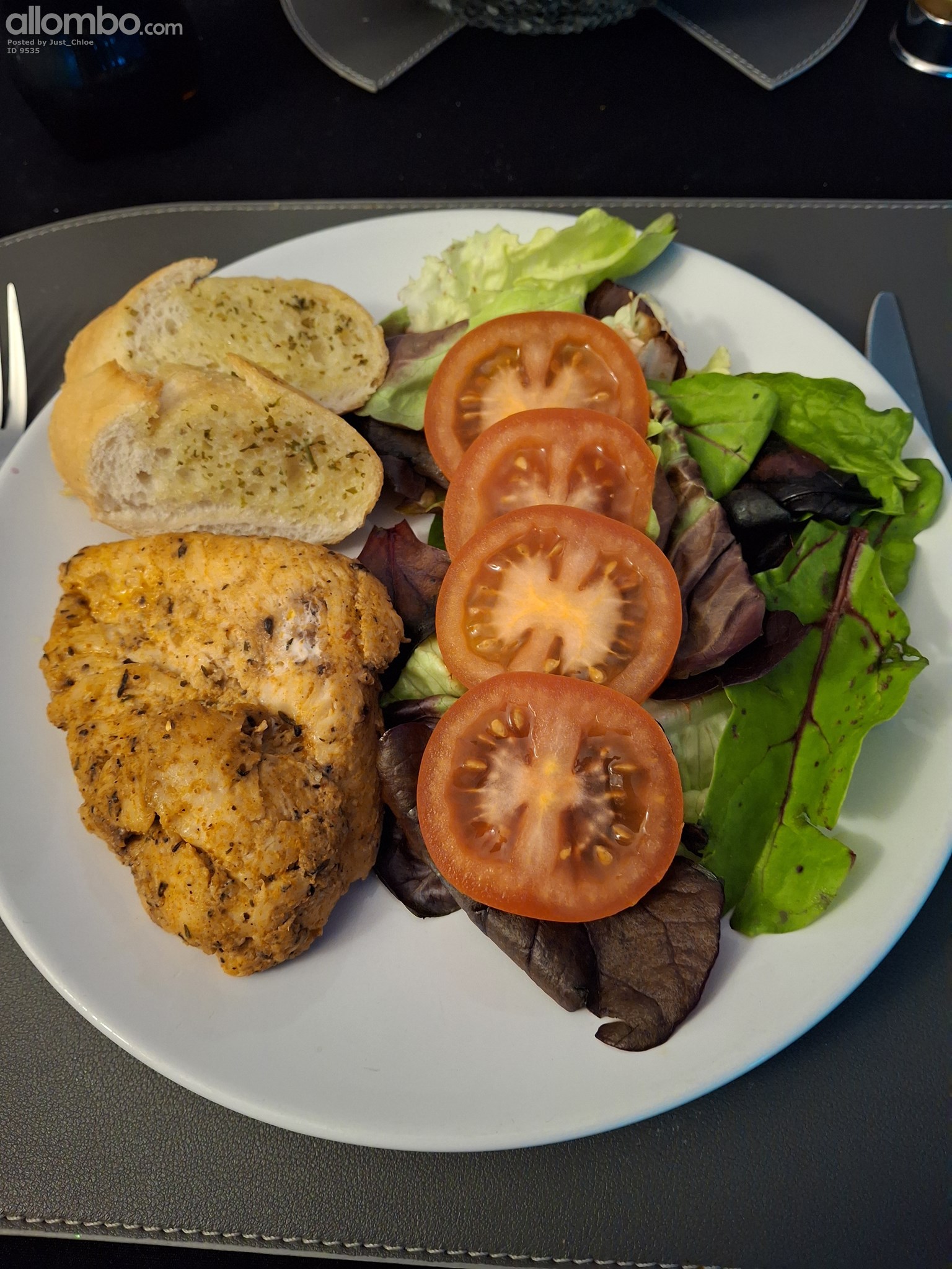 Tonight's tea, Cajun chicken salad. 