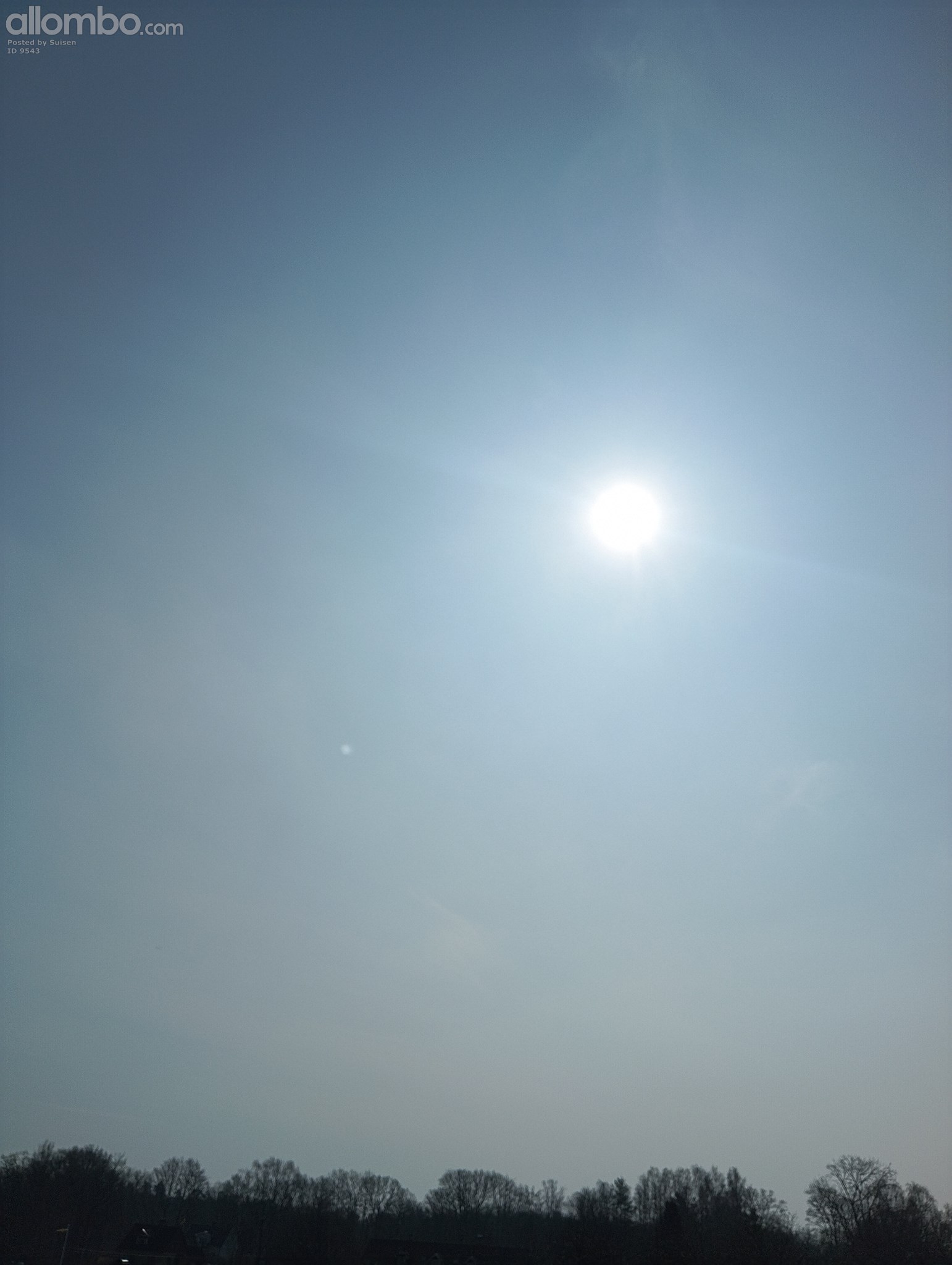 My try to catch the partial solar Eclipse