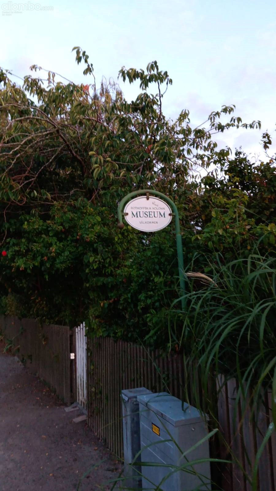 the Museum Allotment has a tiny sign, easy to miss