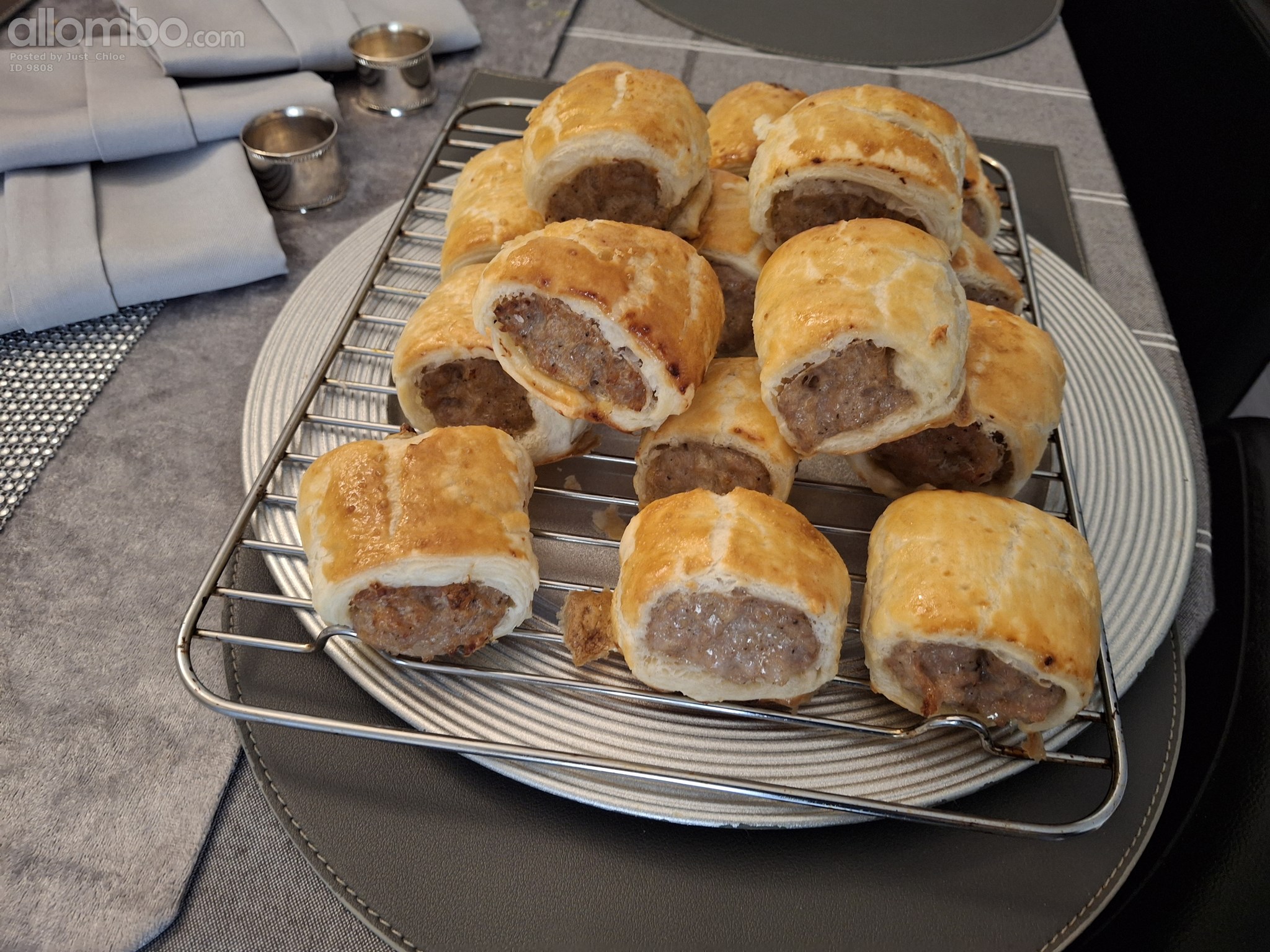 Handmade sausage rolls.