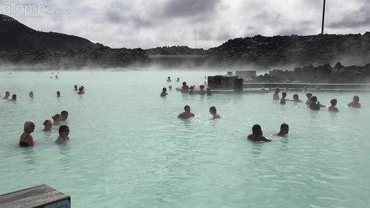 Famous Blue Lagoon  in Iceland