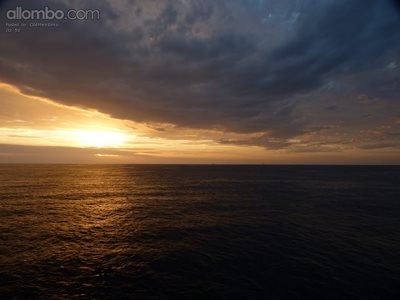 Stormy Sunset at Sea