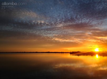 Morning Sunrise over a lake.