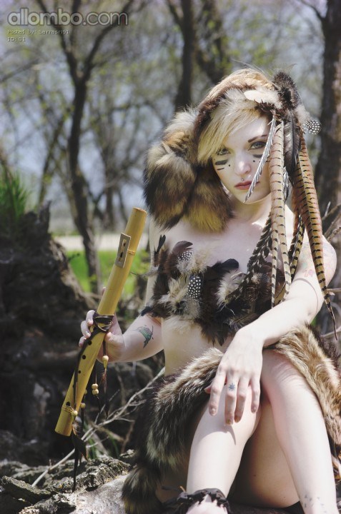 One of my best friends playing dressup.