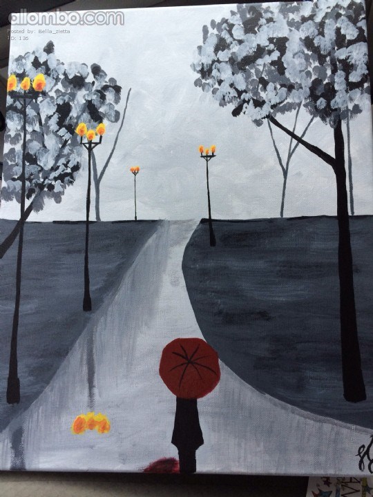 Another wine and canvas painting