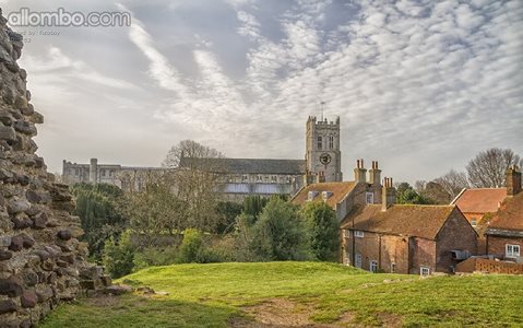Christchurch Priory in the county of dorset.