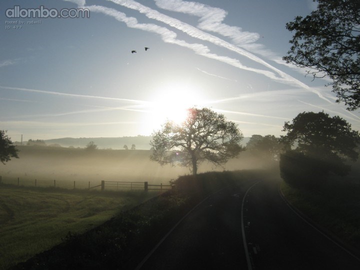 sunrise over Staffordshire moorlands