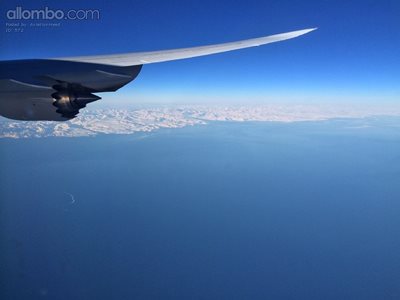 Tip of Greenland from 747-8