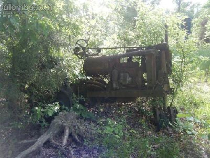 Old tractor way back in the woods on our 4 wheeler trail