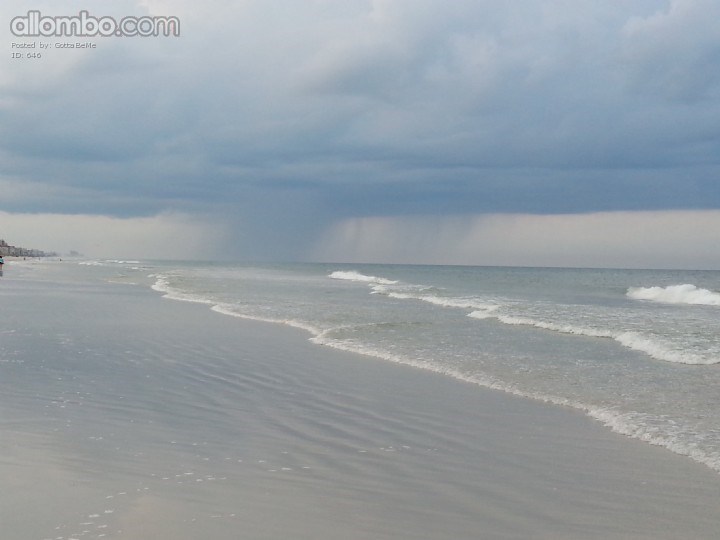 It's raining to the north.