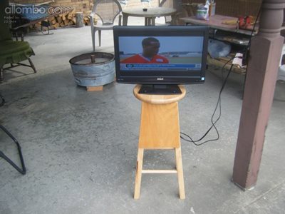 Micks Bar Stool TV stand from the story as per my Blog titled "Get out your...