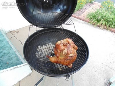 Pepsi can BBQ chicken :)  