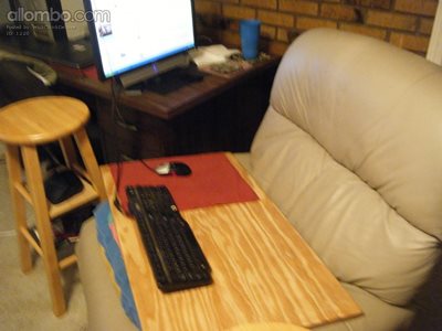 This is my Recliner Board we made.  I work at home so it is like my desk. I...