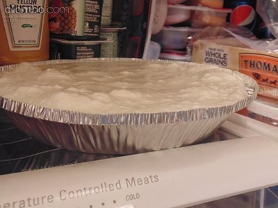 Pineapple Yogurt Cream Pie I Just Made - In The fridge chilling :)