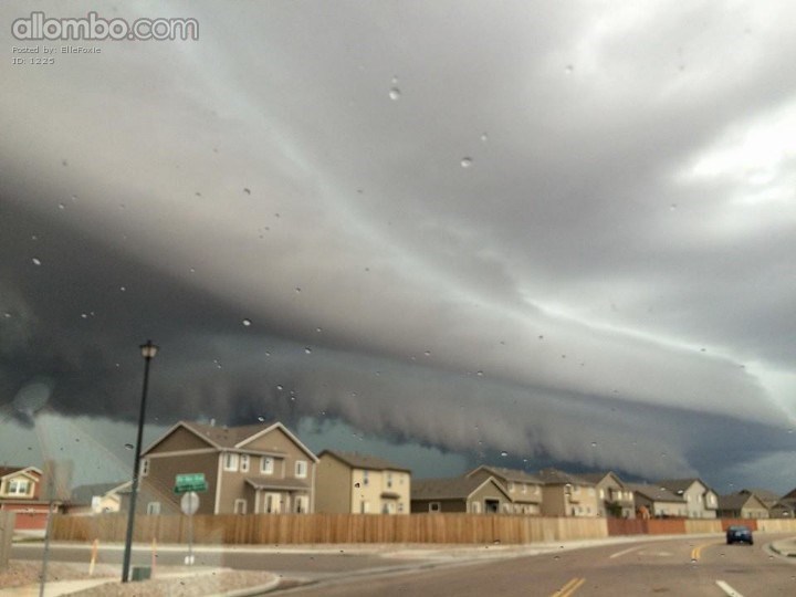 Super Cell Clouds locally here - Storm Is Here .....