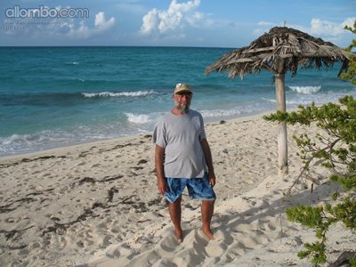 Me on the beach in Cuba