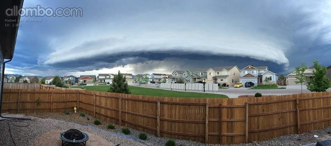 Take a look at this picture of a shelf cloud hanging over Black Forest and ...