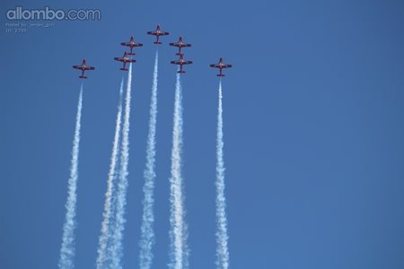 US Airforce Thunderbirds in formation