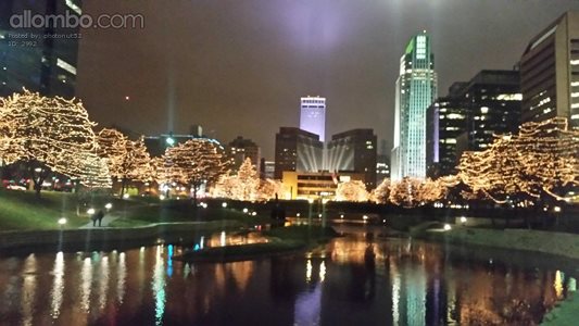 Down town Omaha holiday lights!