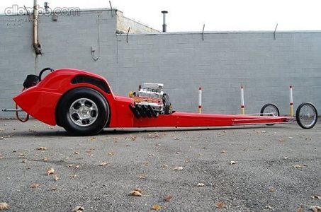 This is a friends drag racer. It's fast, he built the car from scratch with...