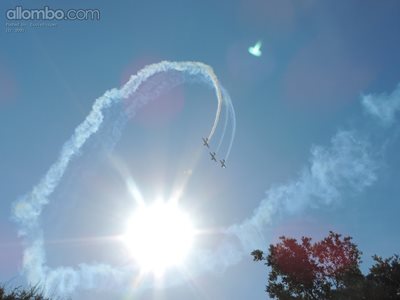 An air show at a festival we visited, held in the bush ... :-)