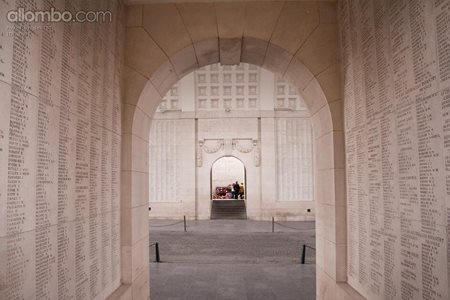 The Menin gate, the names of all the British Empire dead with no known grav...