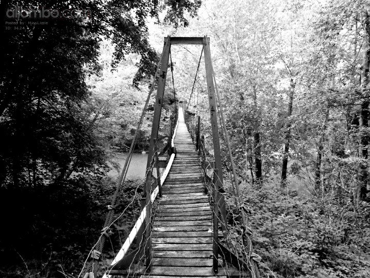 Old swinging bridge