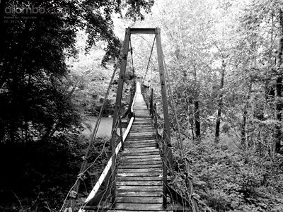 Old swinging bridge