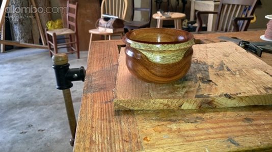 A bowl I turned on the lathe made from Brazilian Cherry.